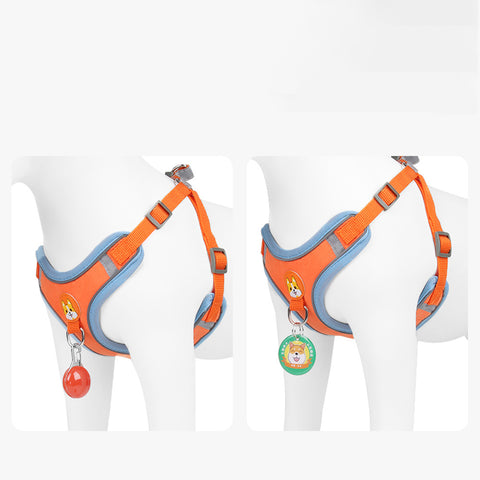 Pet Chest Harness Vest Type Dog Harness Small Dog Rope Reflective Dog Leash