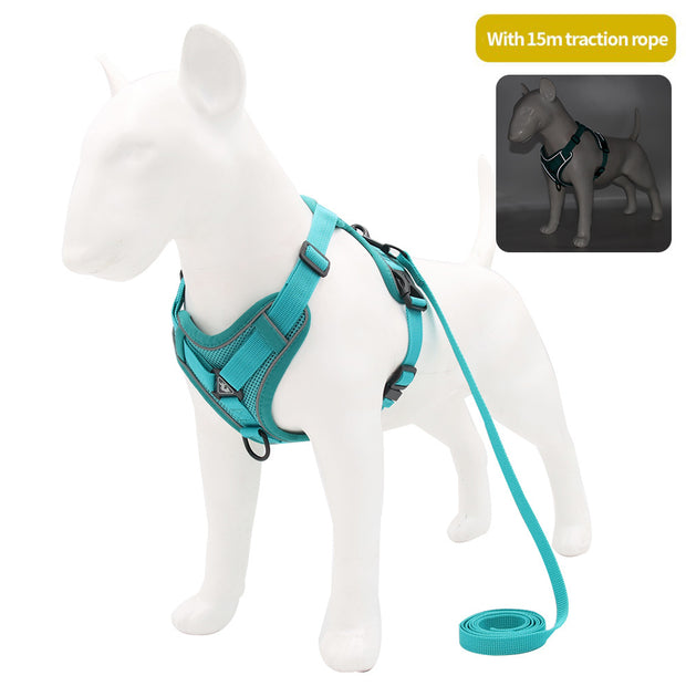 Pet Leash Reflective Breathable Dog Harness Vest-Style Pet Harness