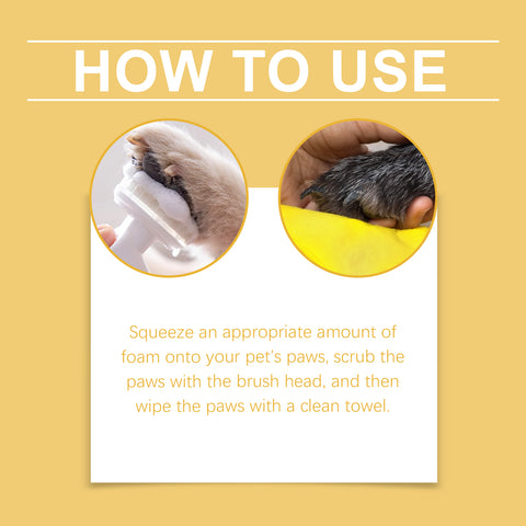 Yegbong Pet Paw Foam Cleaner, Pet Cleaning, Moisturizing, Nourishing And Nourishing Cat And Dog Feet