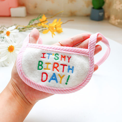 Pet Circle Dog Cat Saliva Towel Birthday Bib Scarf Puppy Cat Scarf Triangle Scarf Small Dog Neck Cover