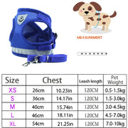Reflective Safety Pet Dog Harness and Leash Set for Small Medium Dogs Cat Harnesses Vest Puppy Chest Strap Pet accessories