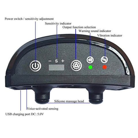 Waterproof Pet Dog Anti Bark Collar Control Train USB Rechargeable Stop Barking Pet Dog Waterproof Ultrasonic Training Collars